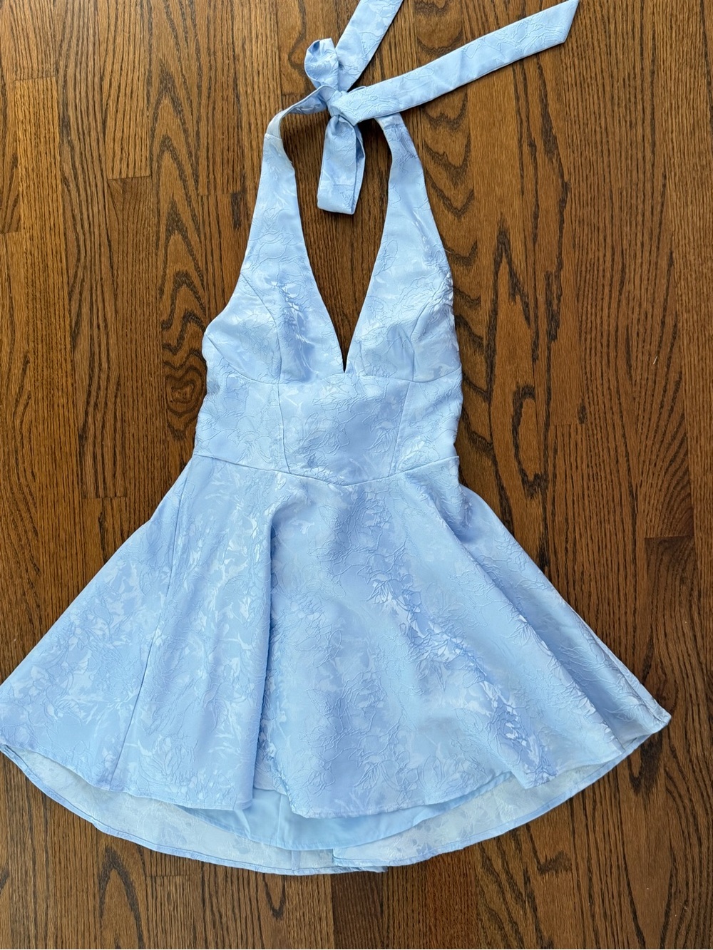 Cider Women’s Medium Light Blue Halter Dress